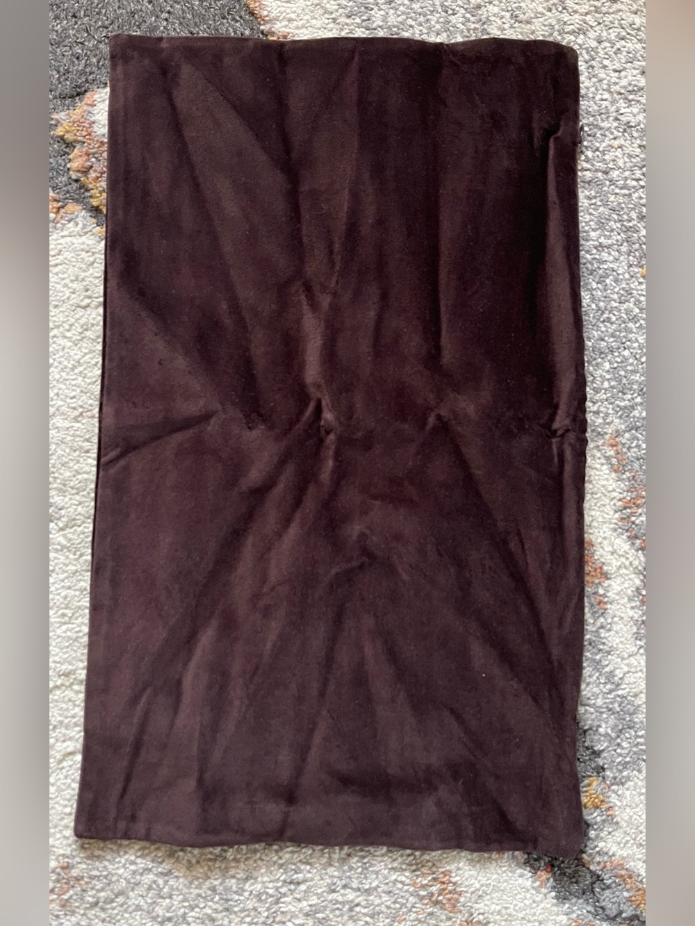 NWOT Quince Cotton Velvet Pillow Cover, 12 X 20 (Espresso) *2 available